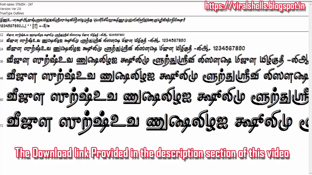 tamil font free download